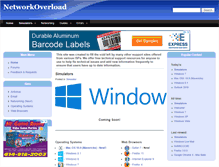 Tablet Screenshot of networkoverload.com